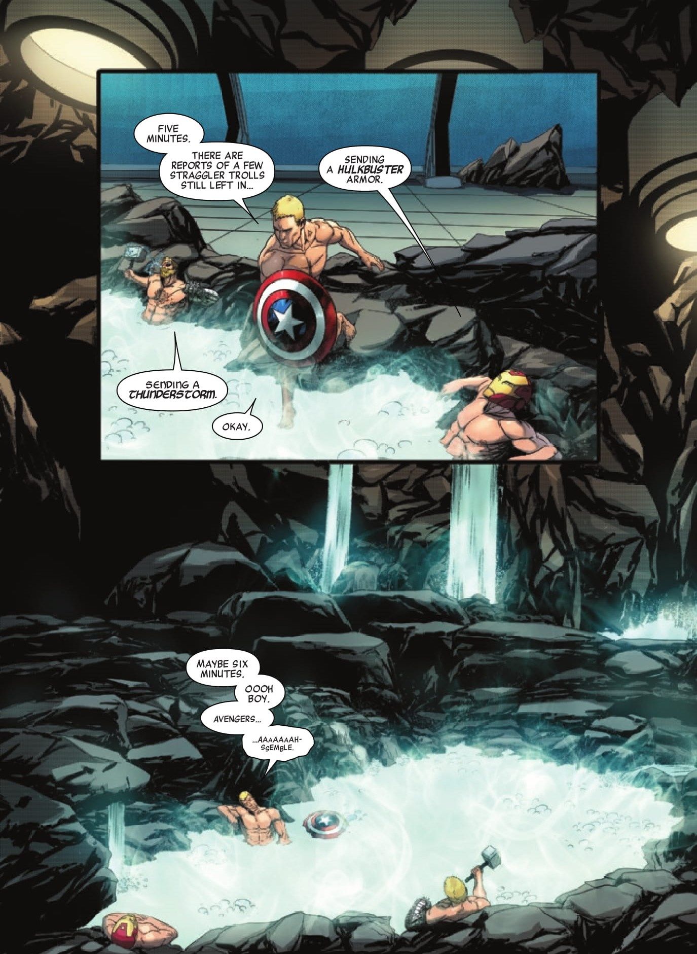 Marvel S Avengers Finally Enjoy Some Naked Hot Tubbing