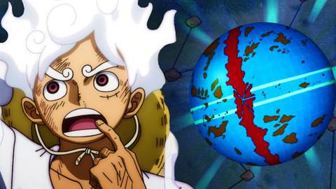 How does the world of 'One Piece' anime look like geographically