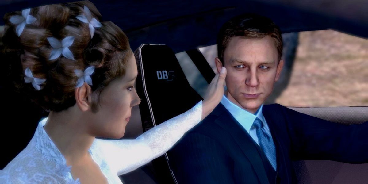 Diana Rigg and Daniel Craig in 007 Legends