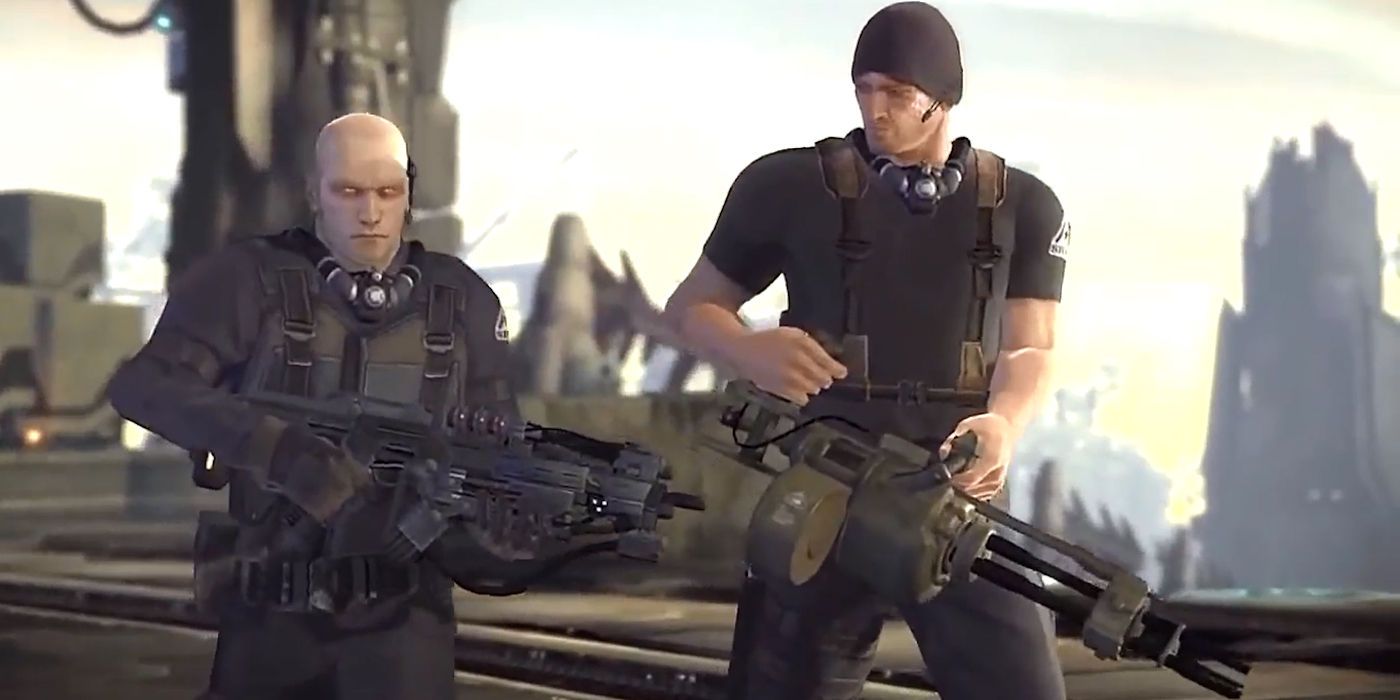 Nathan Hale and Joe Capelli in Resistance 2
