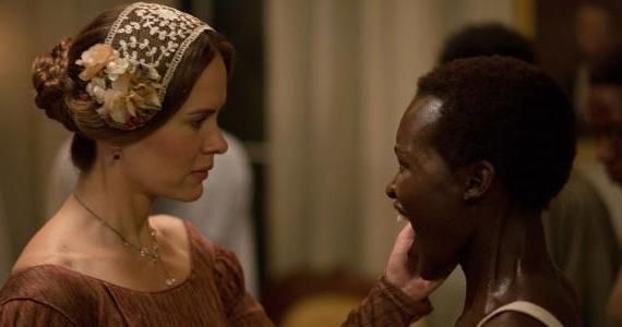 Sarah Paulson and Lupita Nyong'o in 12 Years a Slave