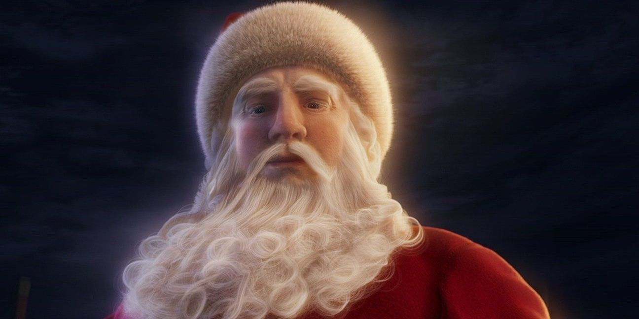 Santa looking down in The Polar Express