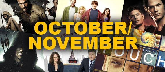2012 Fall TV Schedule - October & November