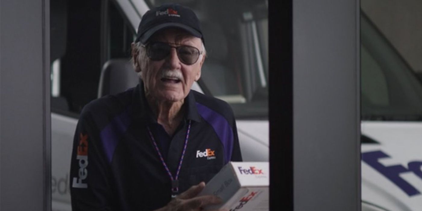 Stan Lee's cameo in Captain America: Civil War where he delivers the phone to Tony