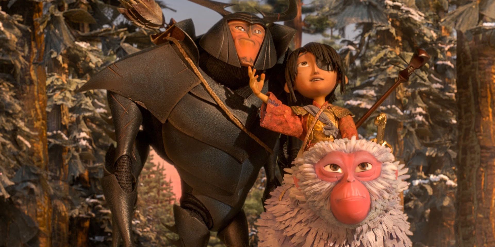 Beetle, Kubo, and Monkey in Kubo and the Two Strings