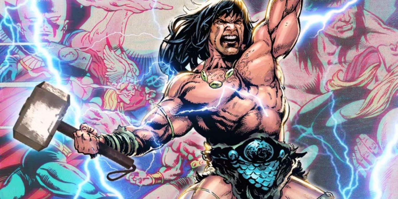 Conan using Mjolnir.