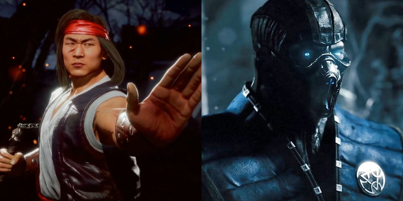 Split image of Mortal Kombat characters