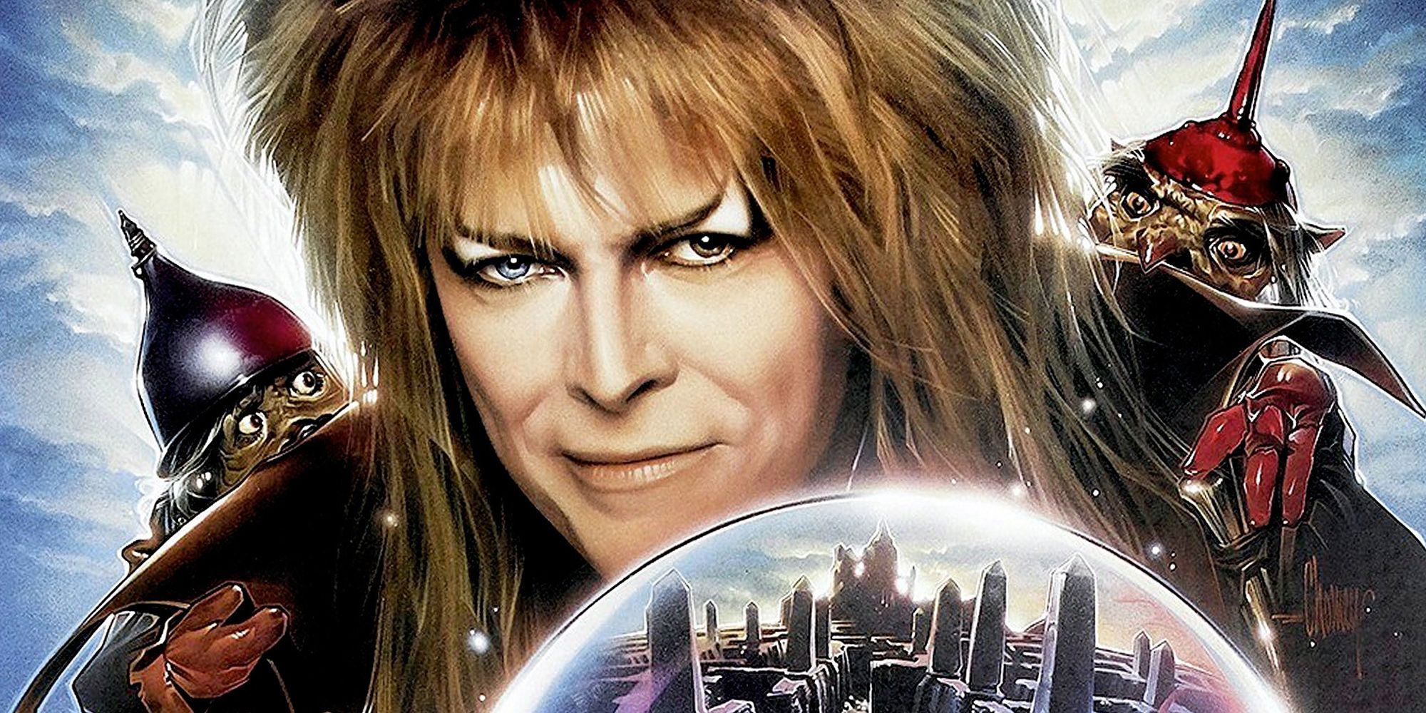 Jareth poses on the poster for Labyrinth.