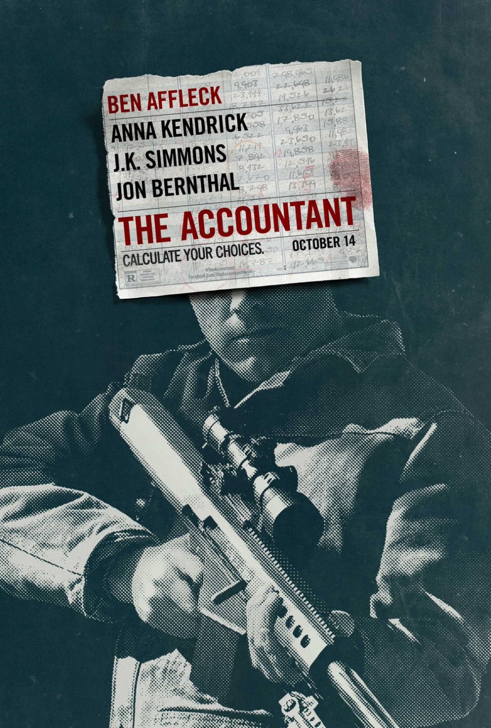 The Accountant (2016) Movie Poster - Ben Affleck
