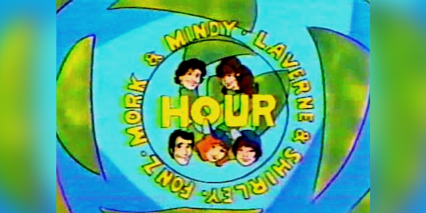 Mork &amp; Mind Laverne &amp; Shirley Fonz hour cartoon