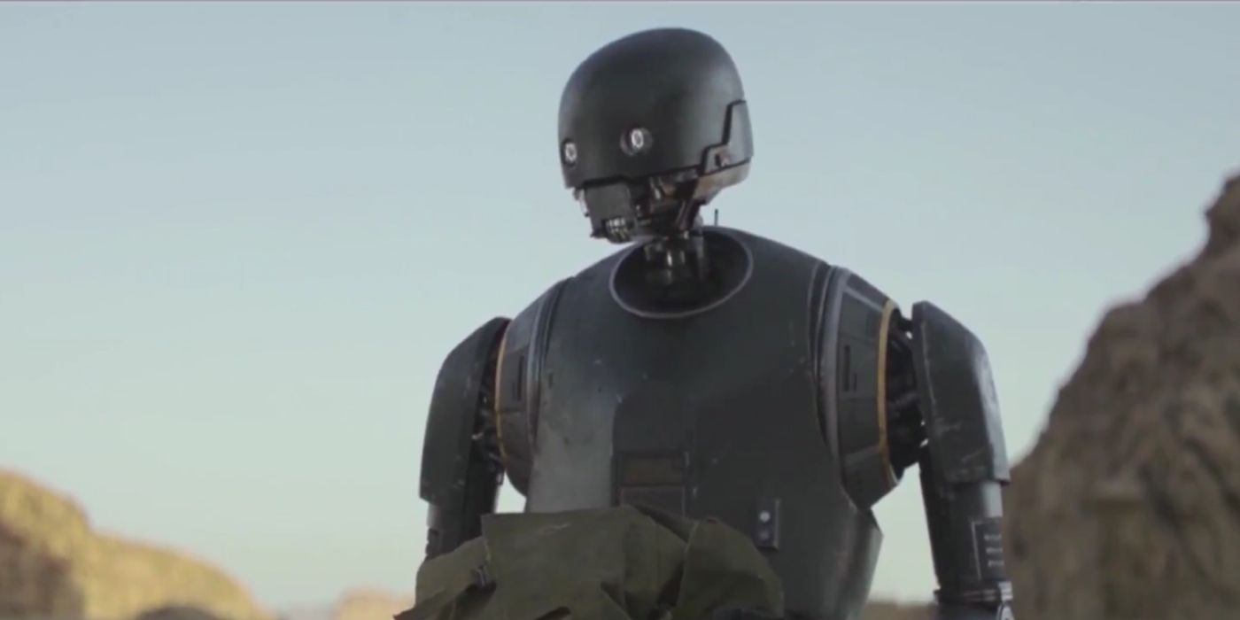 Alan Tudyk voicing the droid K-2SO in Rogue One.