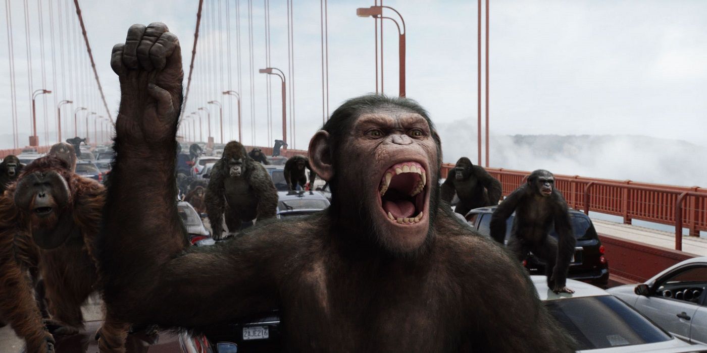 Andy Serkis as Caesar in Rise of the Planet of the Apes