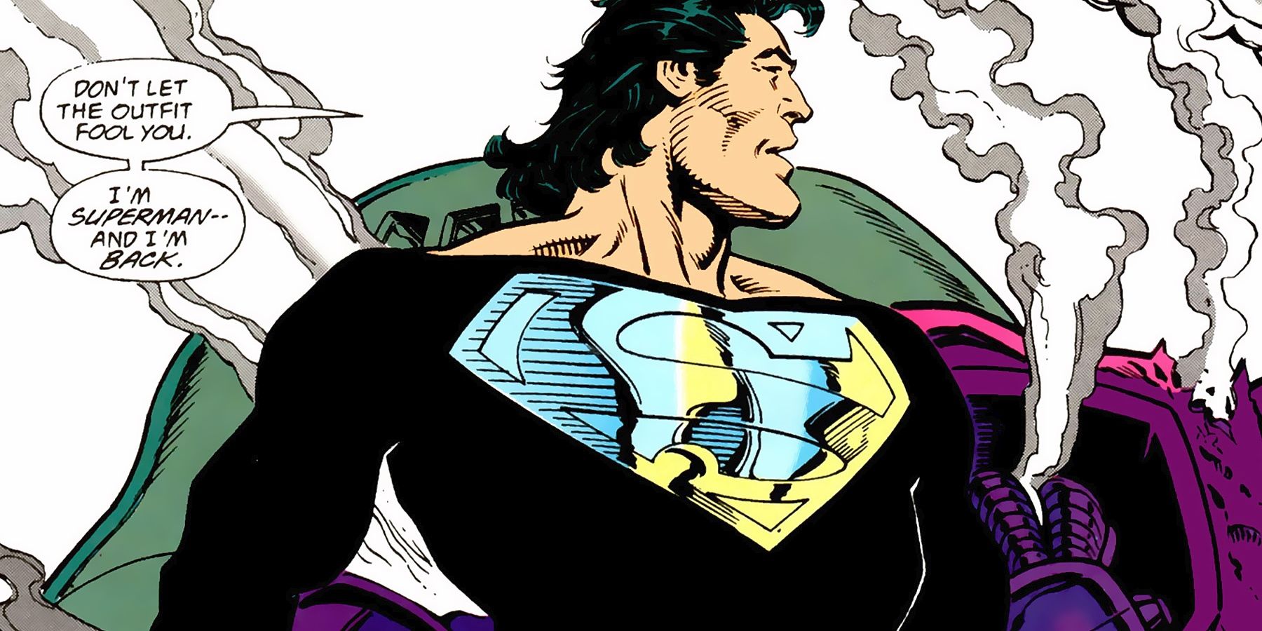 superman black suit mullet