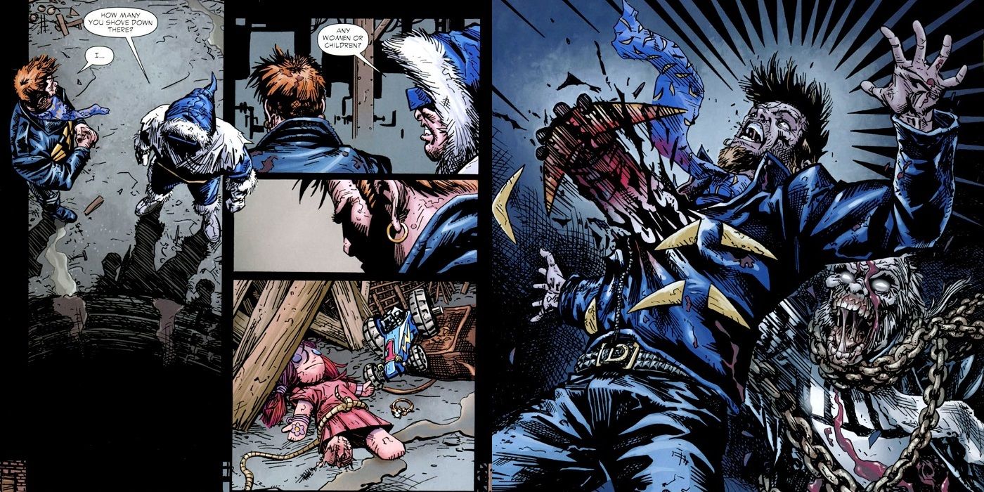 Captain Boomerang is killed by his zombie dad