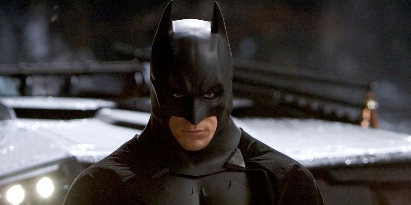 Christian Bale Glaring in Batman Begins