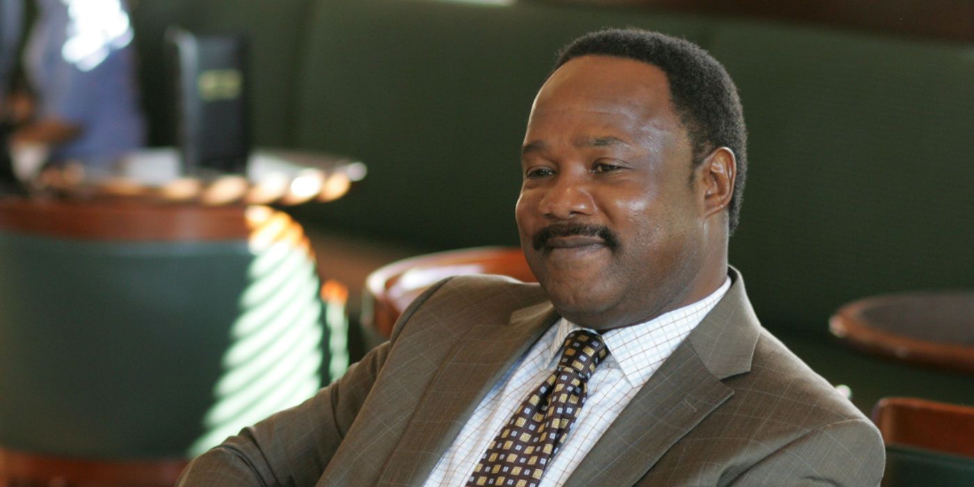Clay Davis smiling in The Wire