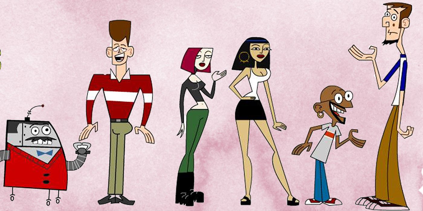 All the clone characters posing and looking at the front in Clone High