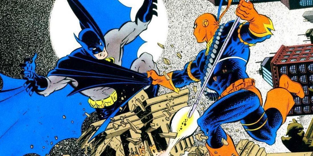 Deathstroke Batman Comic Fight