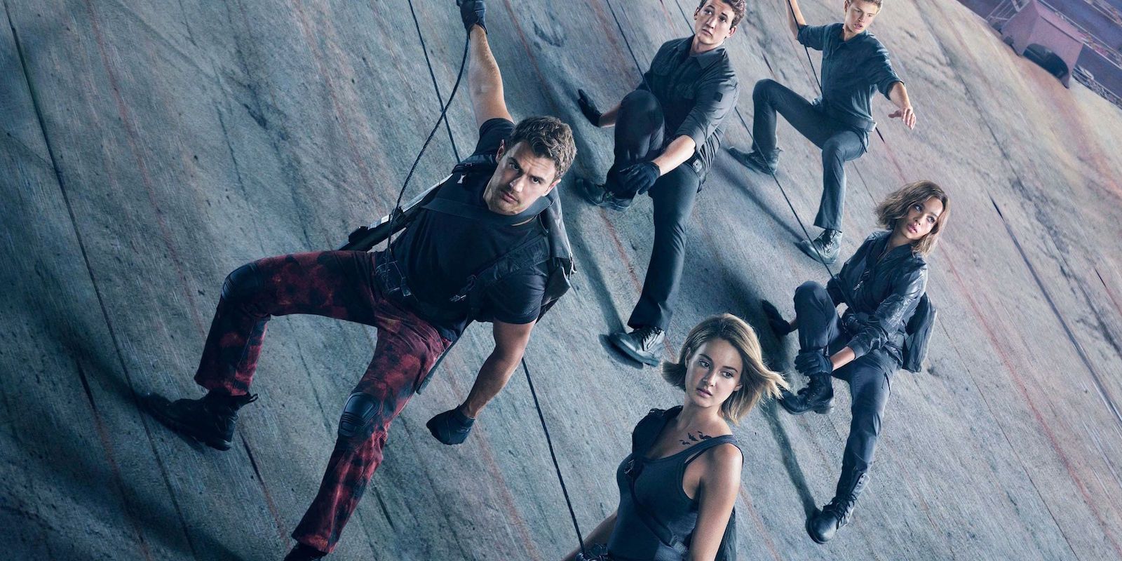 The main cast in the Divergent Series Allegiant poster