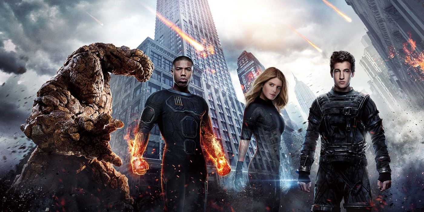 Cast members of Fantastic Four (2015) standing next to each other