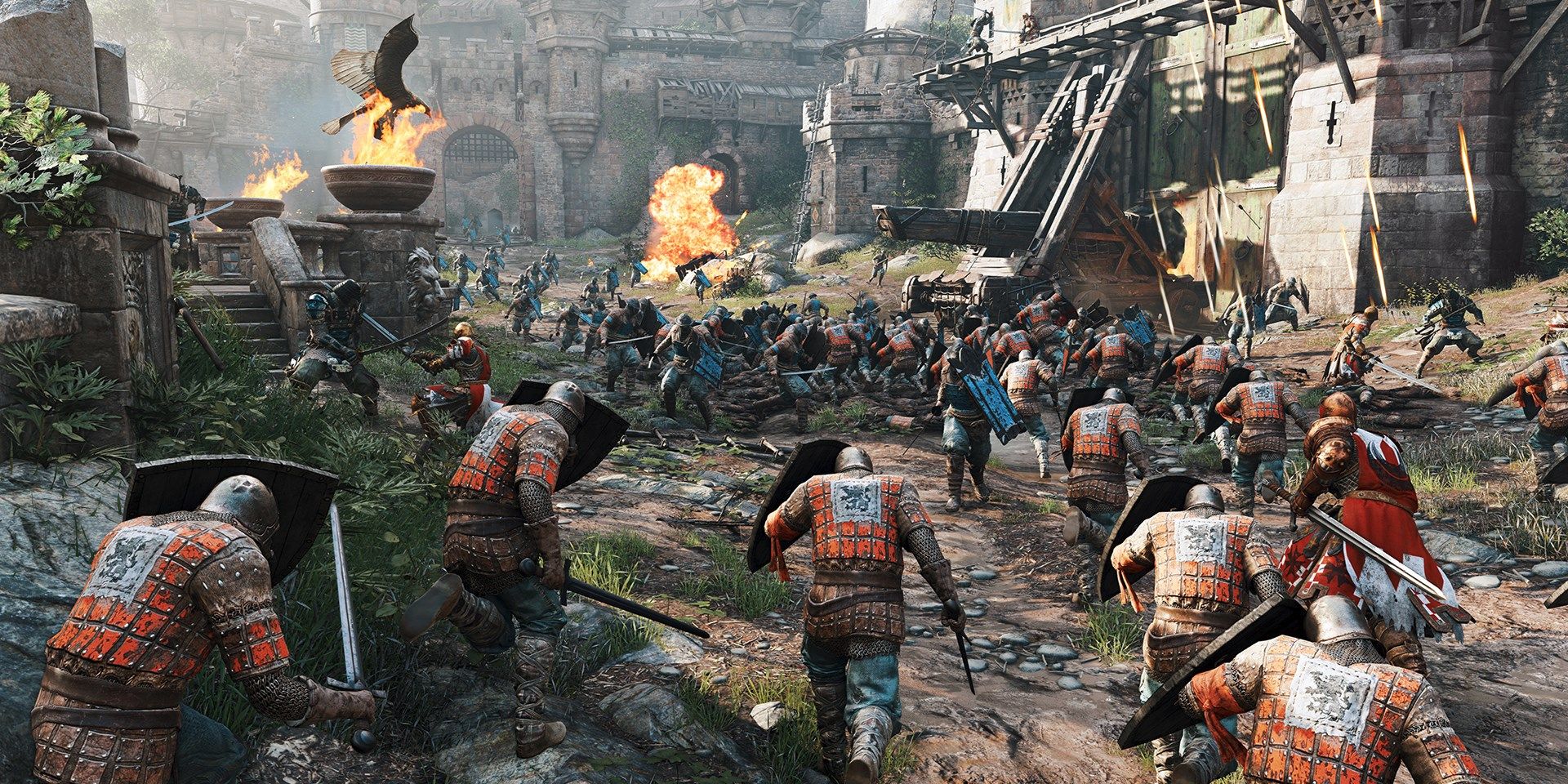 For Honor Gameplay MOBA Soldiers