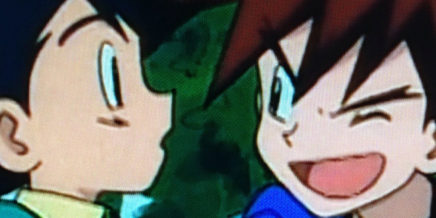 Gary and Ash in Pokemon