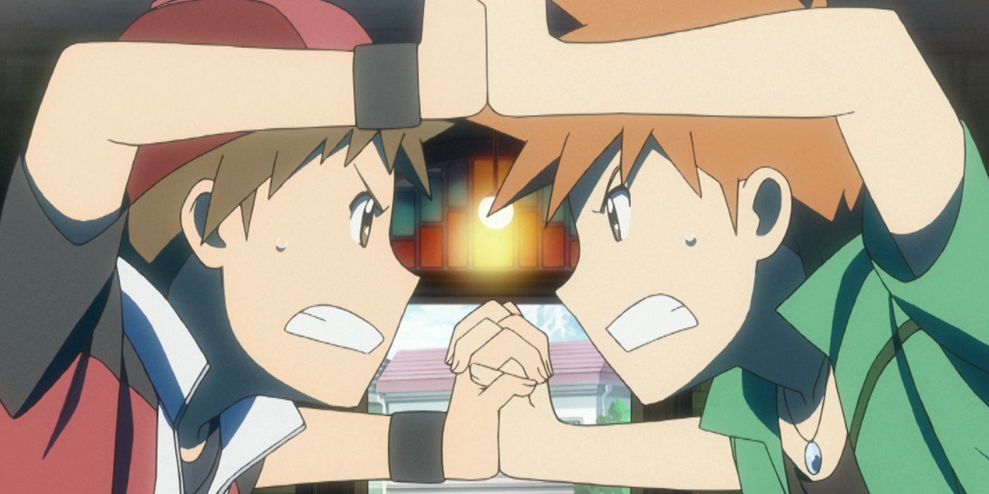 Gary and Red in Pokemon Origins
