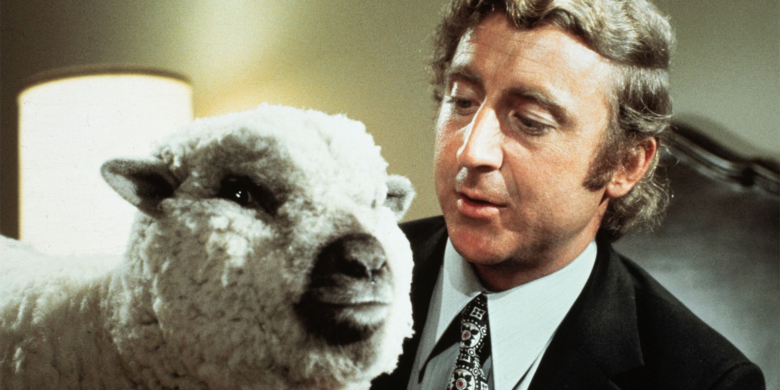 Gene Wilder With Sheep