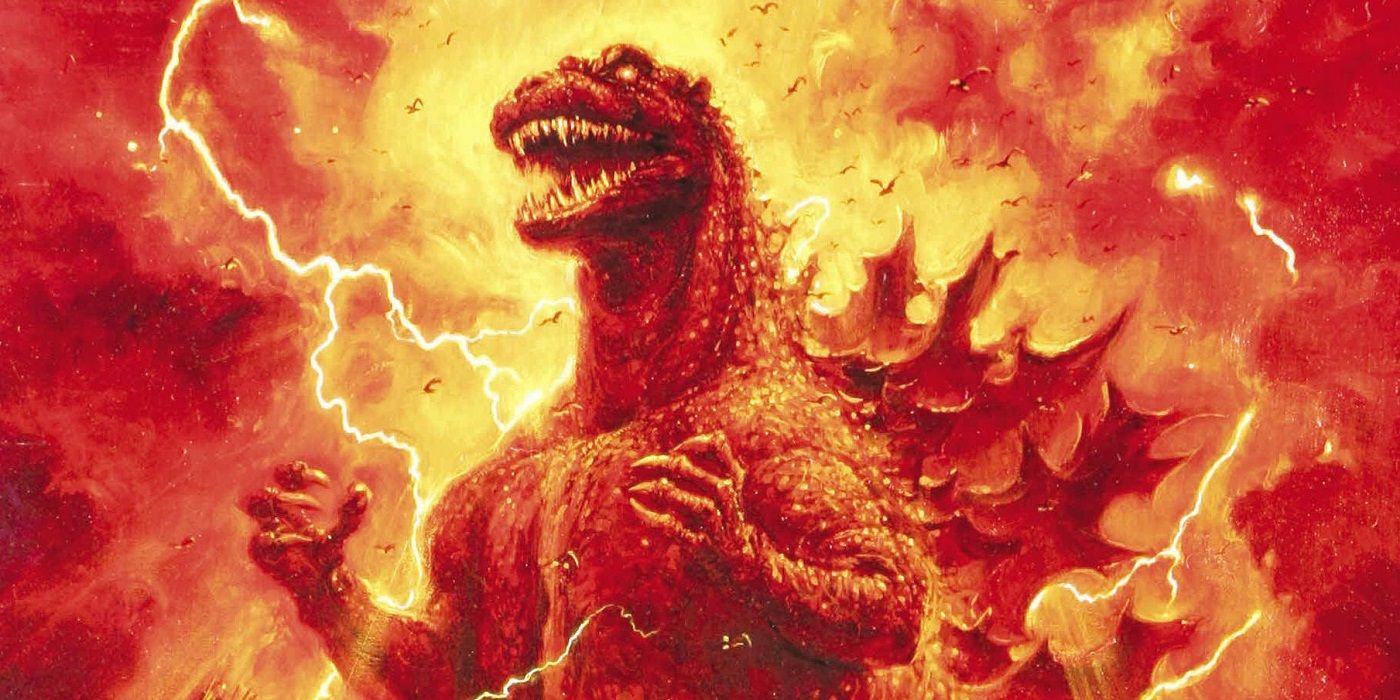 Godzilla 1985 poster red