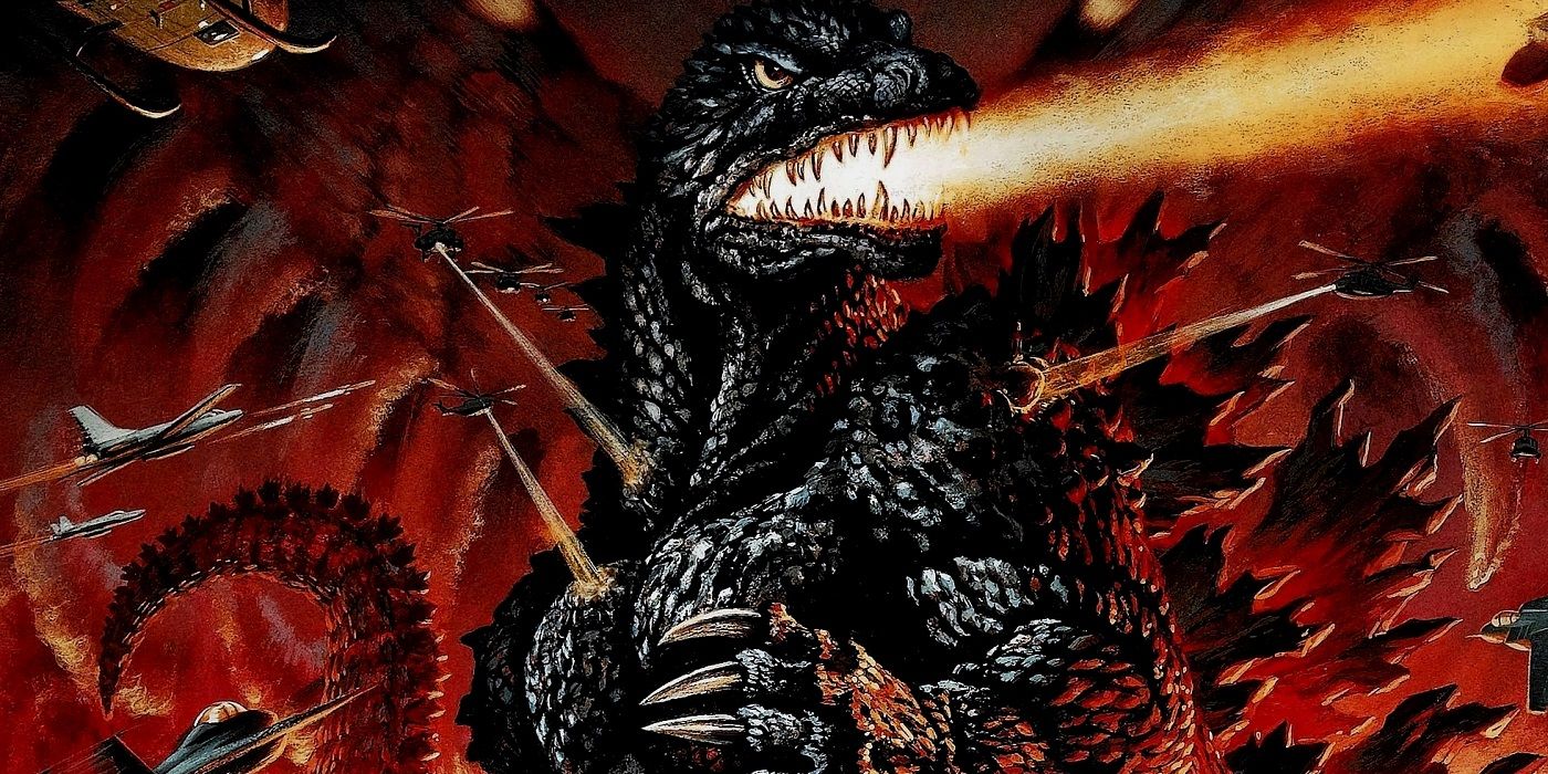 Godzilla 2000 poster Godzilla destroying the millitary
