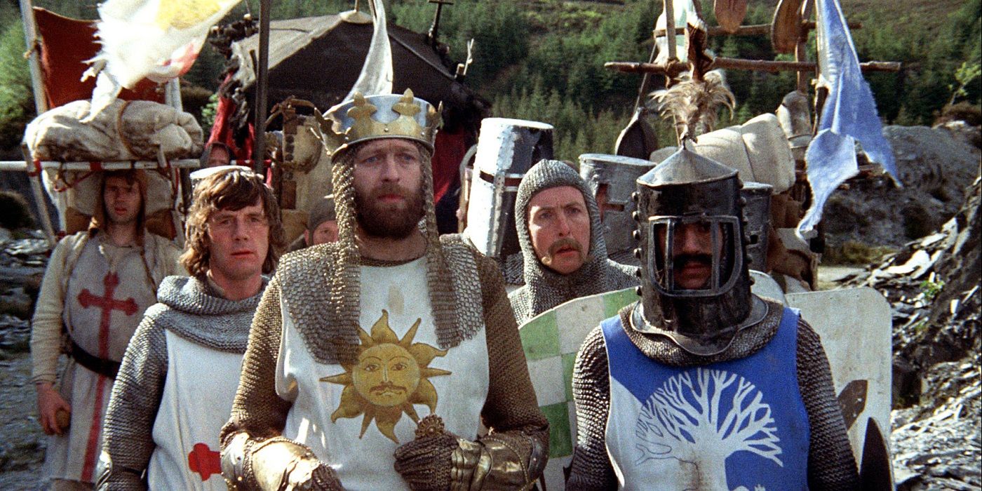 Graham Chapman and John Cleese in Monty Python and the Holy Grail