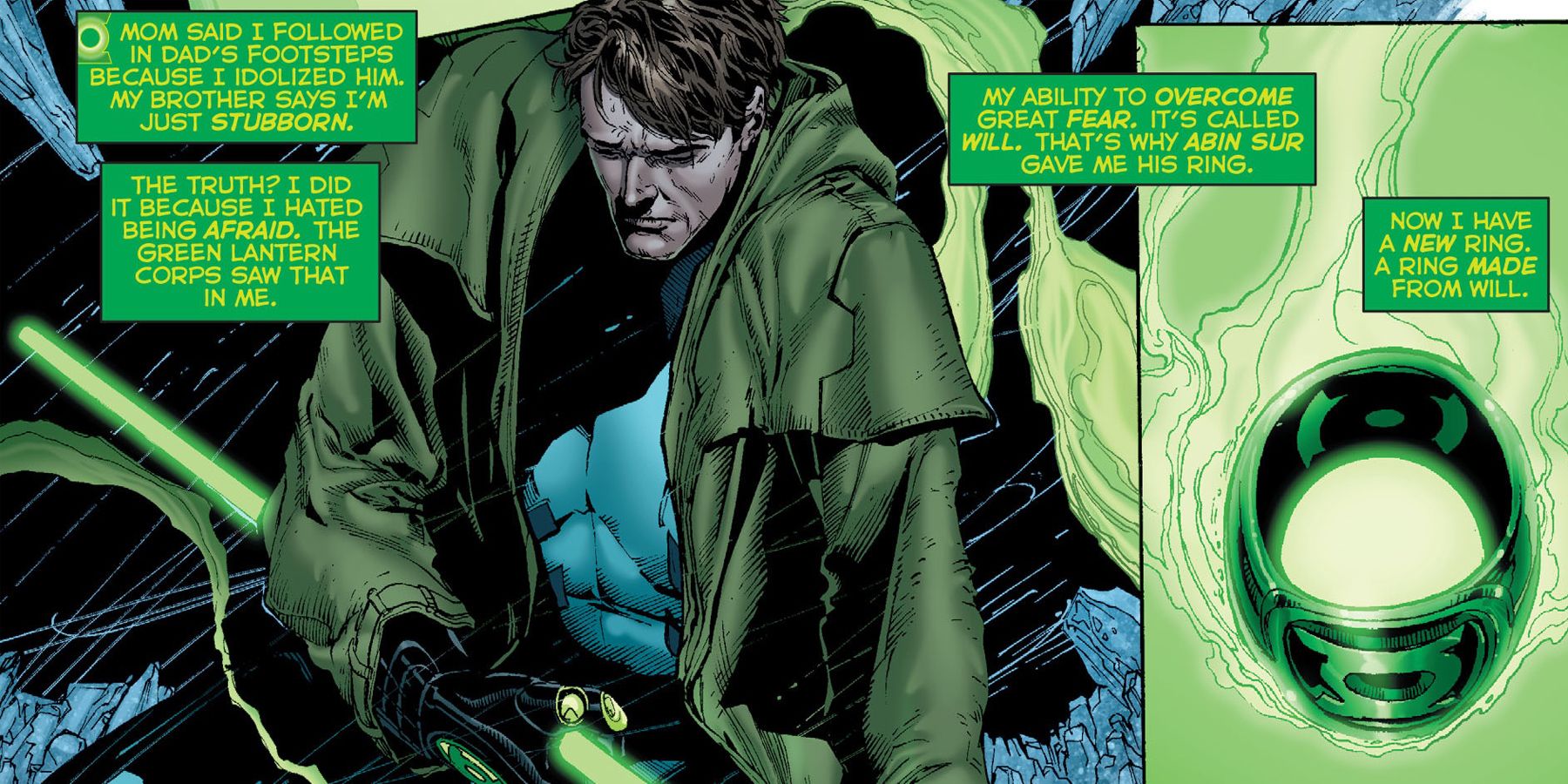 Hal Jordan creates his own Green Lantern ring in DC Rebirth