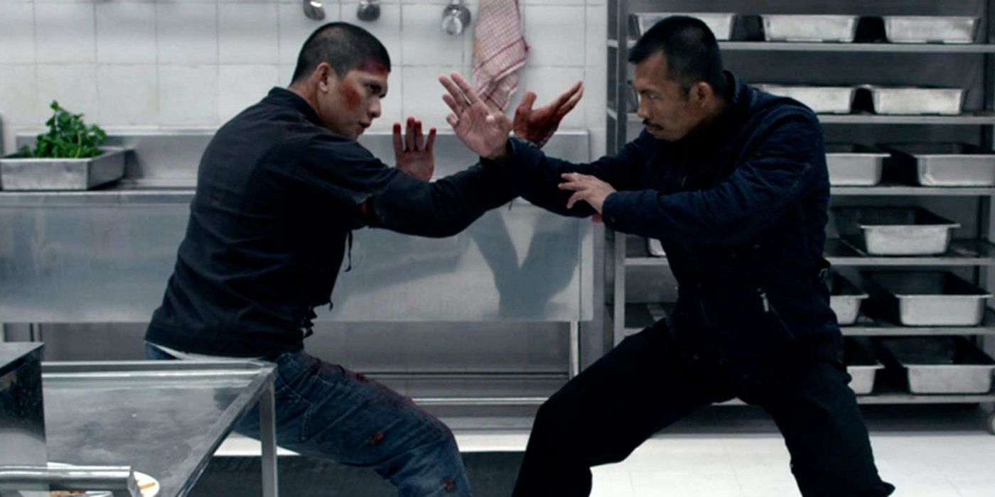 Iko Uwais and Cecep Arif Rahman in The Raid 2