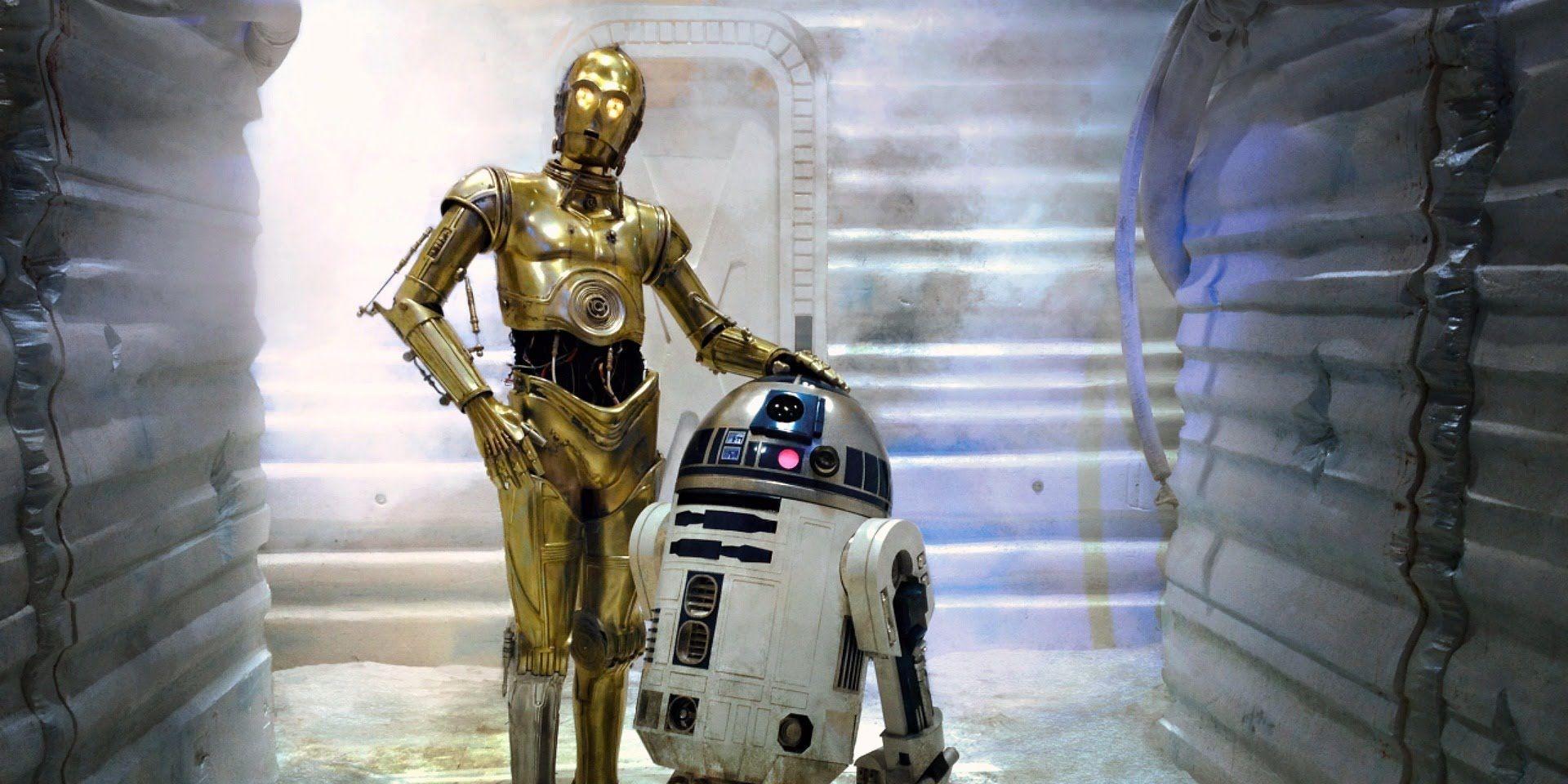 R2-D2 and C-3P0 in Star Wars