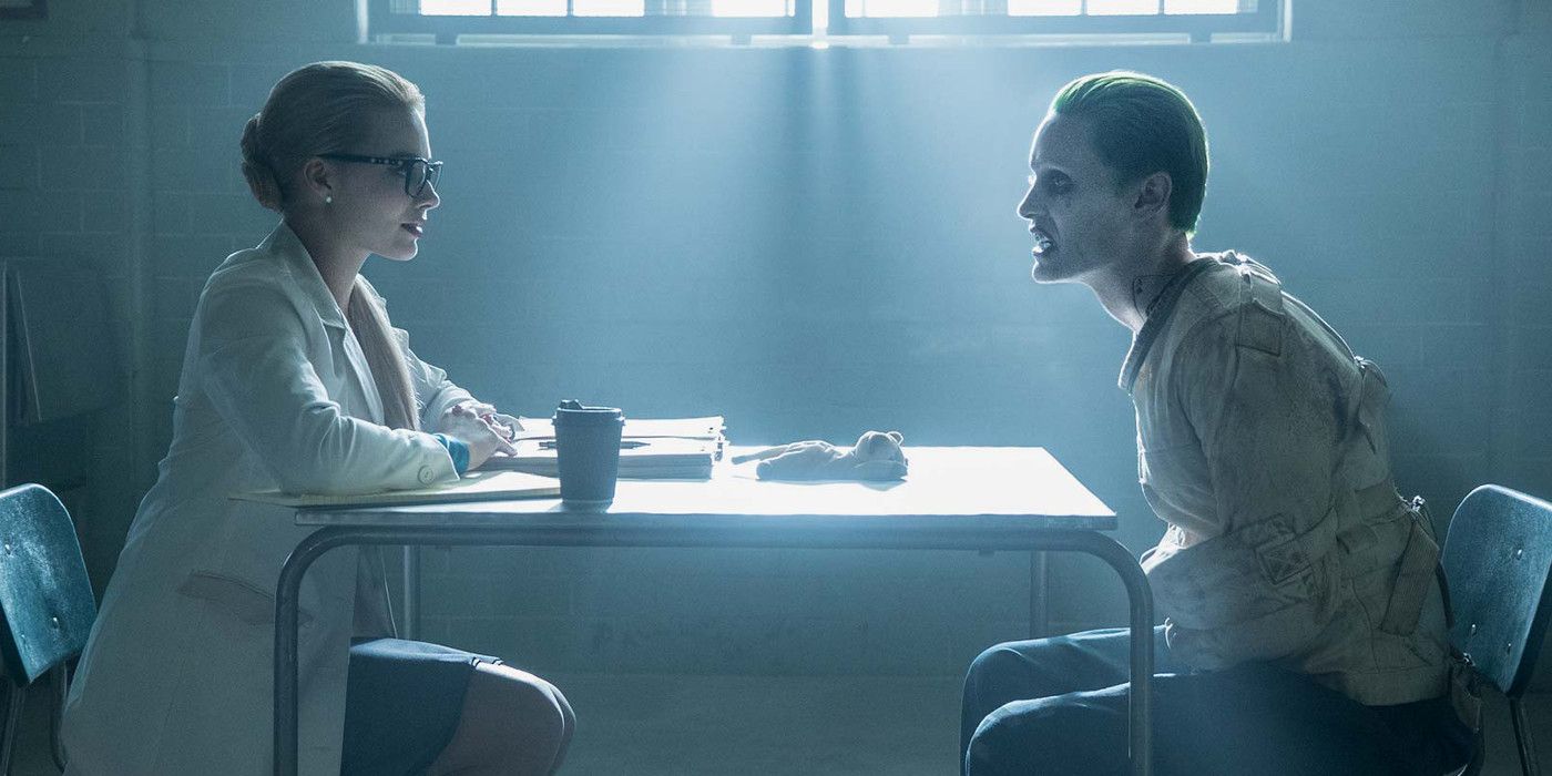 Jared Leto's Joker and Margot Robbie's Harley Quinn in Suicide Squad