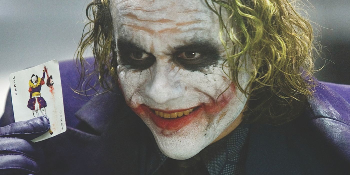 Heath Ledger as the Joker in The Dark Knight