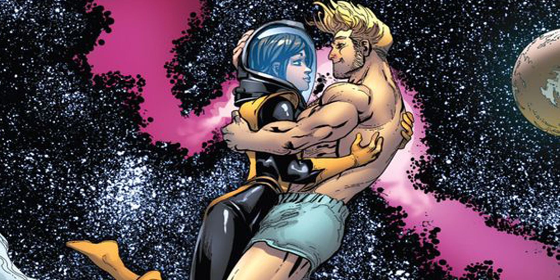 Kitty Pride (Shadowcat) and Peter Quill (Star-Lord)