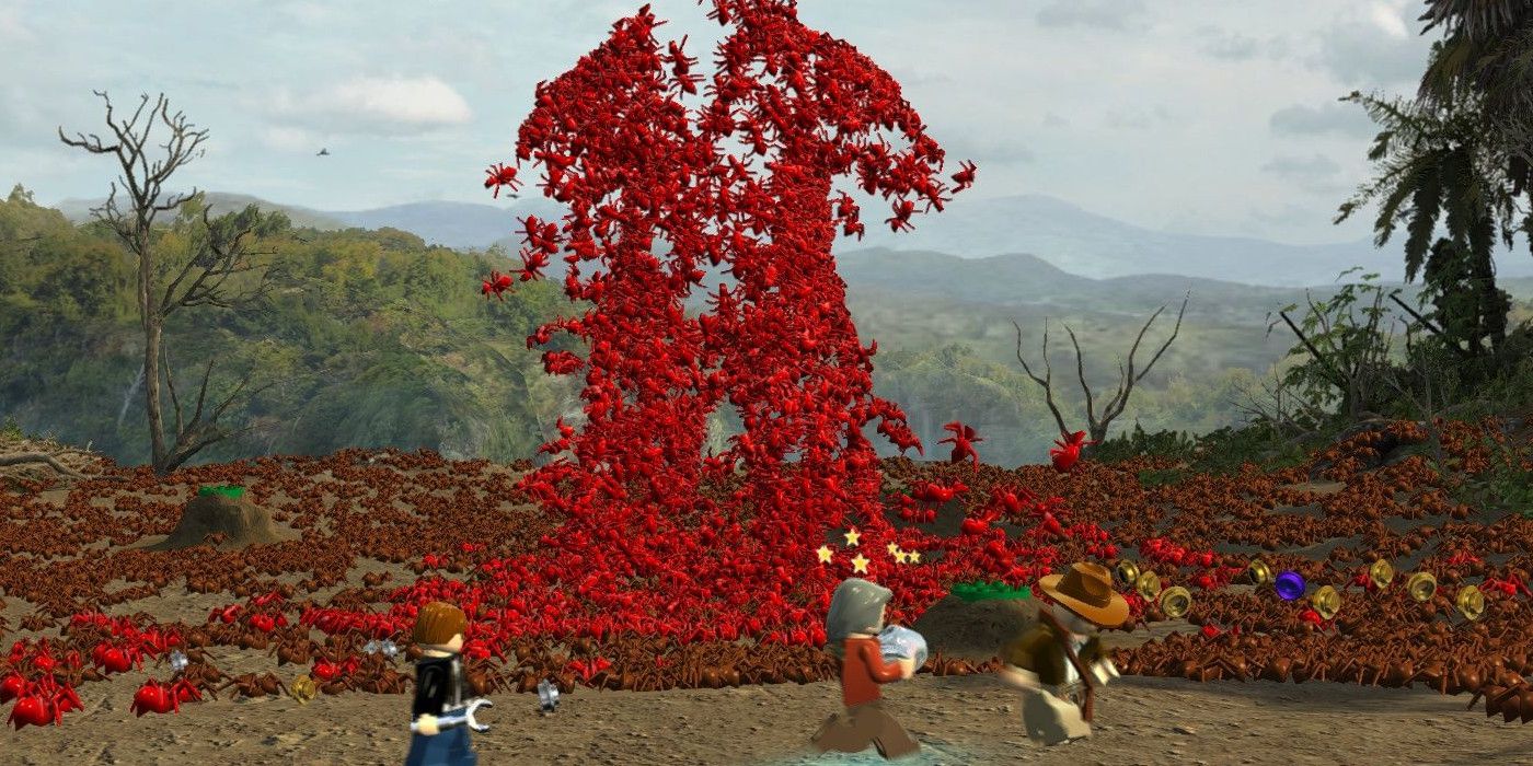 A screenshot of gameplay from Lego Indiana Jones 2