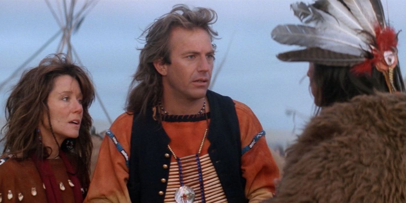 Mary McDonnell Kevin Costner in Dances With Wolves