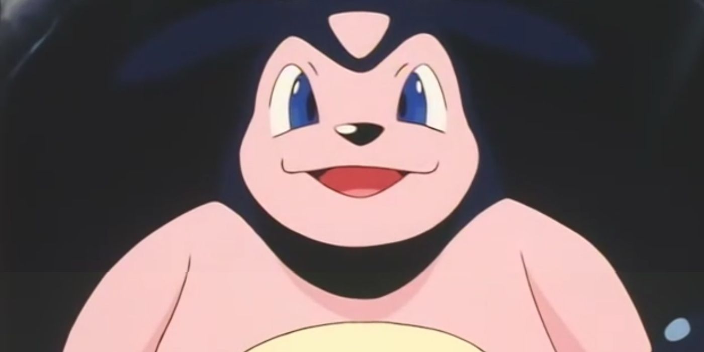 Miltank smiling in the Pokémon anime