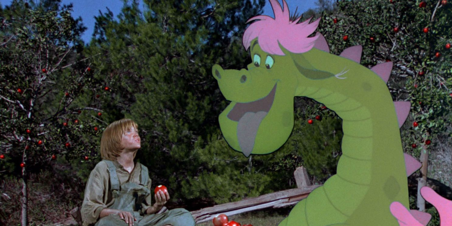 Pete and Elliot eat apples in Pete's Dragon 1977