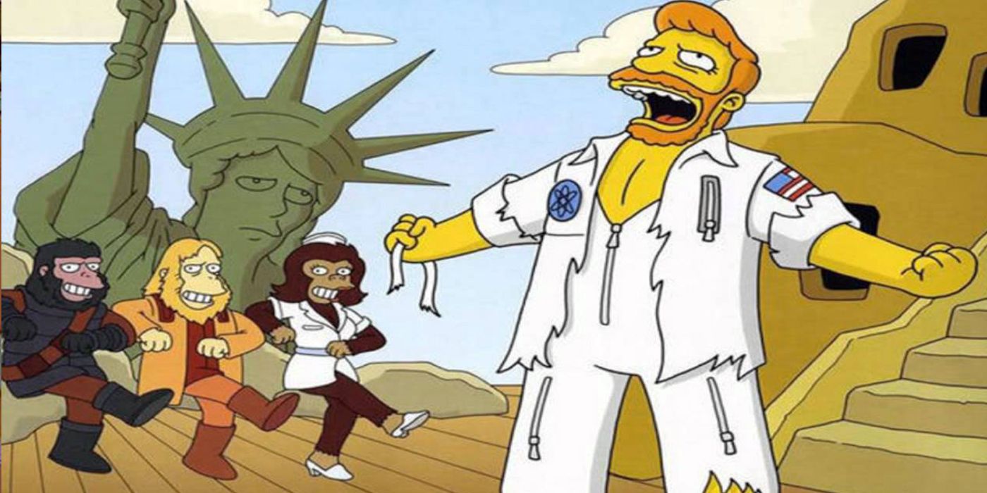 Simpsons' Planet of the Apes parody