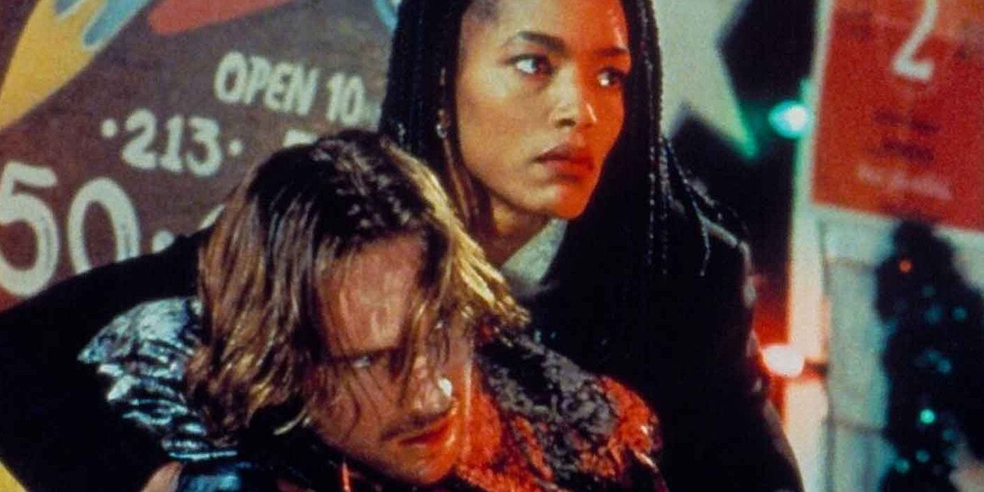 Ralph Finnes and Angela Bassett in Strange Days