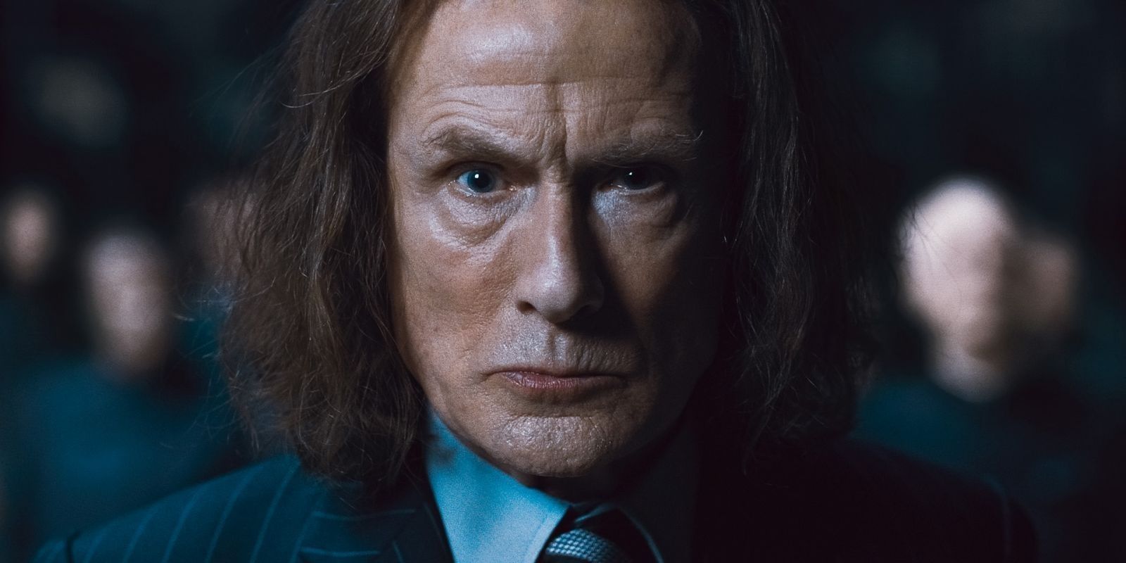 Billy Nighy as Rufus Scrimgeour in Harry Potter and the Deathly Hallows: Part I looking intense