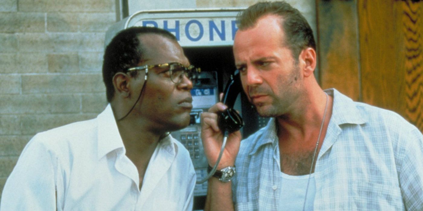 Samuel L Jackson and Bruce Willis in Die Hard with a Vengeance