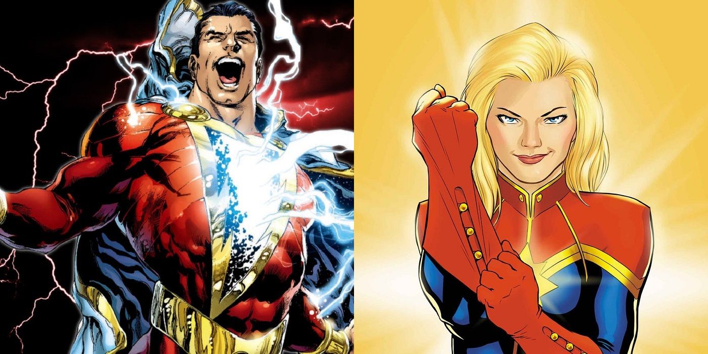 DC's Shazam and Marvel's Captain Marvel Carol Danvers
