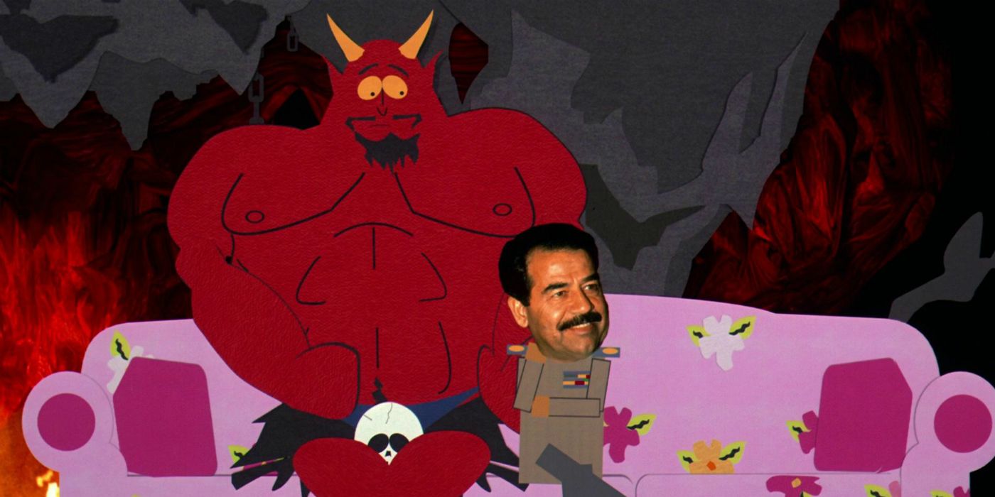 Satan and Saddam in South Park.