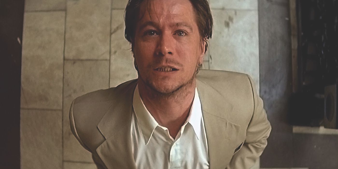 Gary Oldman as Norman Stansfield looking angry in Leon The Professional