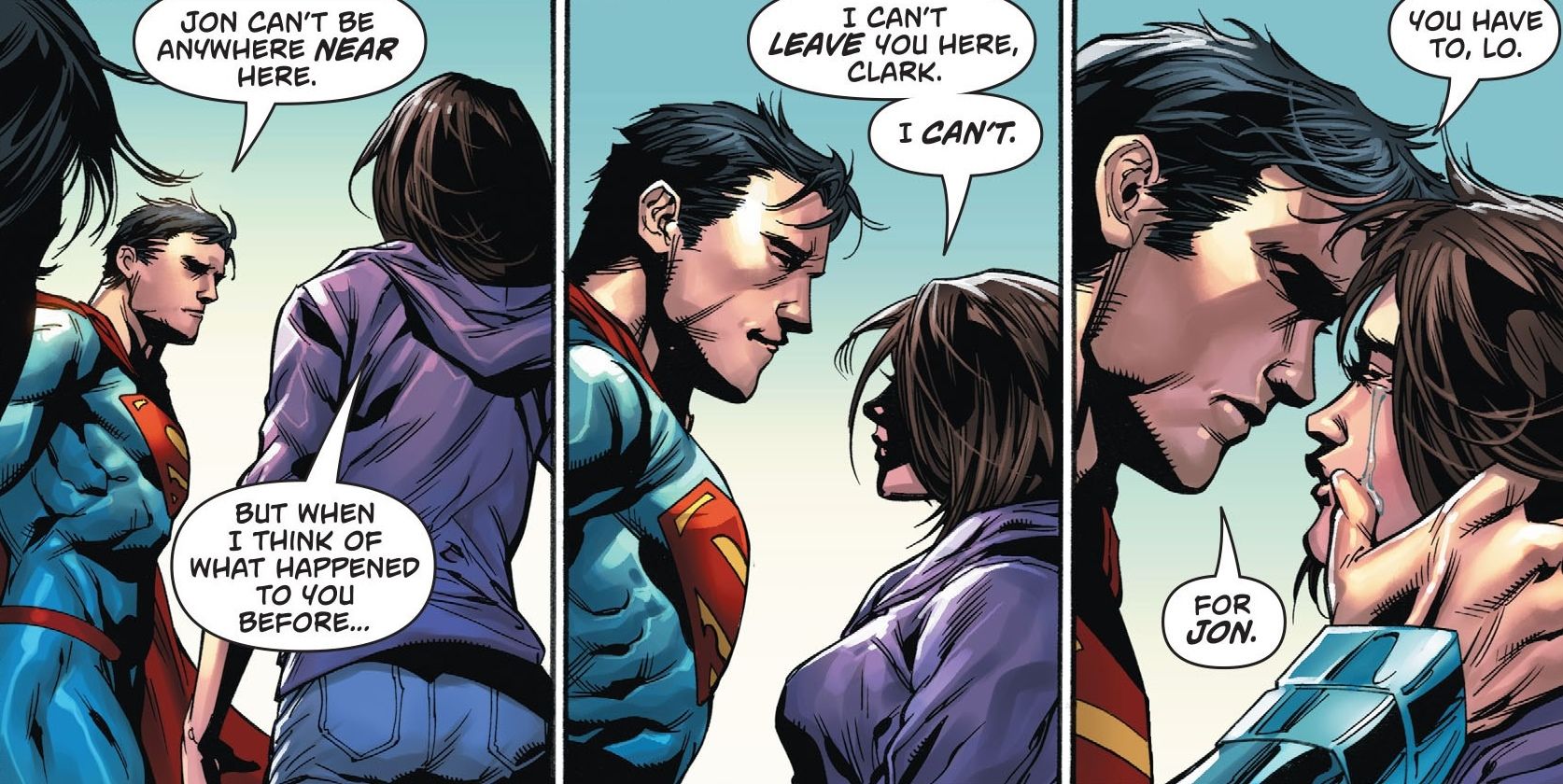 Superman Rebirth Clark Lois Kiss