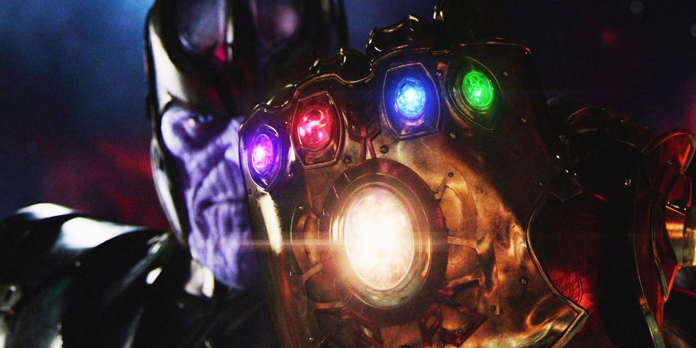 Thanos with the Gauntlet in Infinity War.